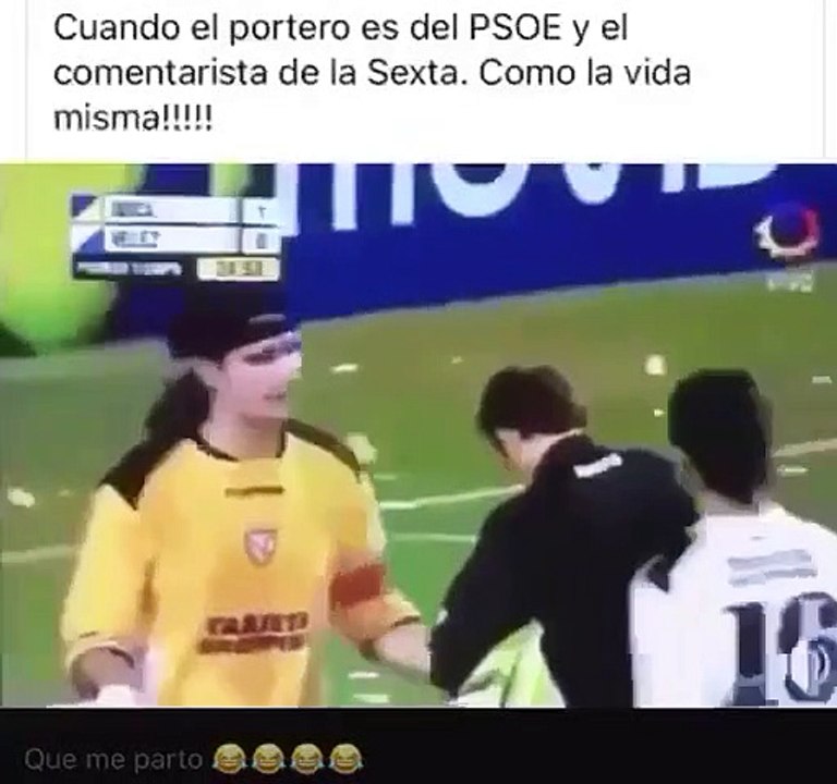Cuando el portero es del PSOE y el comentarista de La Sexta...