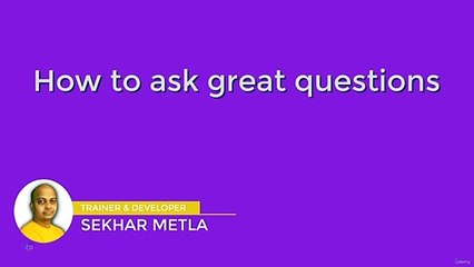 How to ask great questions