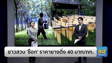 ชาวสวน ‘ช็อก’ ราคายางดิ่ง 40 บาท/กิโลกรัม