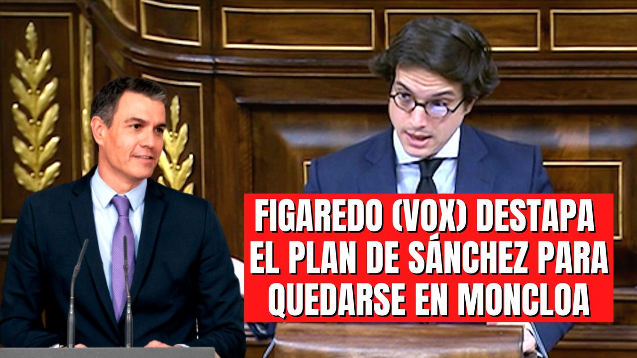 ¡Tremendo! José María Figaredo (VOX) saca a la luz el plan de Pedro Sánchez para mantenerse en Moncloa