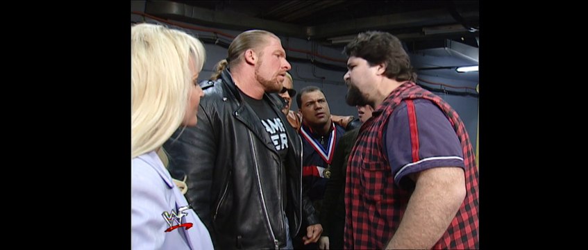 Commissioner Foley sends Rikishi, Stephanie and HHH home