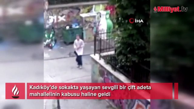 Sevgili çift kabusu! Mahalleliye alkol şişesi fırlatıp camını kırdılar