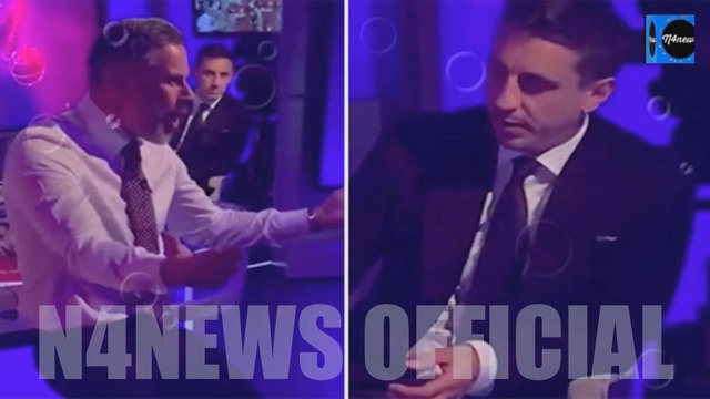 Bizarre Moment Jamie Carragher’s Dodgy Dancing in Front of Gary Neville after Liverpool Equalizer