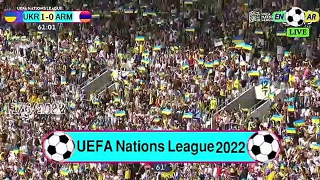 Ukraine 3-0 Armenia / أرمينيا0-3أوكرانيا - UEFA Nations League2022