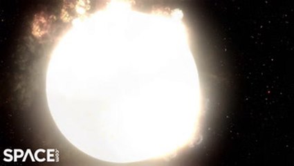 Watch a red supergiant star go supernova in this stunning animation