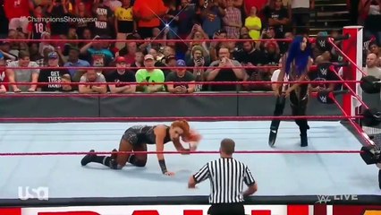 Sasha Banks and Bayley Decimate Becky Lycnh With A Steel Chair