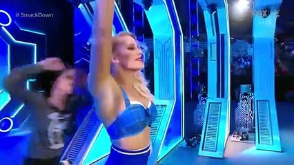 Sasha Banks and Bayley attack Lacey Evans