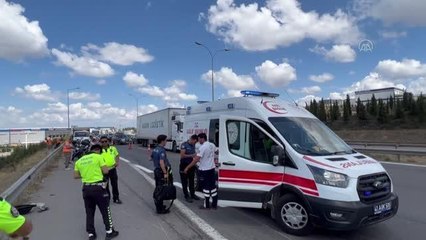 Trafik kazasında iki motosikletin sürücüsü yaralandı
