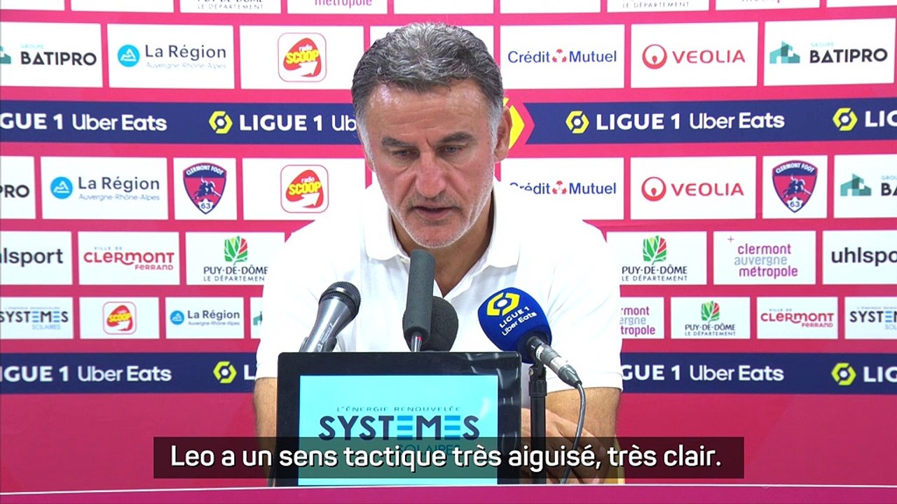 1re j. : Galtier : "Quand Leo sourit, l'équipe sourit aussi"