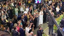 Bolsonaro e Michelle em culto na Igreja Batista da Lagoinha, em BH