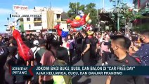 Sapa Warga di Car Free Day, Jokowi Bagikan Buku dan Susu pada Anak-anak
