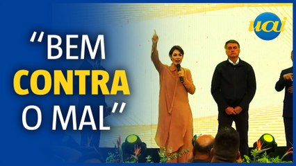 Michelle Bolsonaro: eleição do 'bem contra o mal'