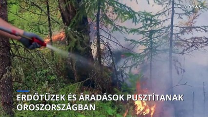 Egyszerre pusztít tűzvész és árvíz Oroszországban