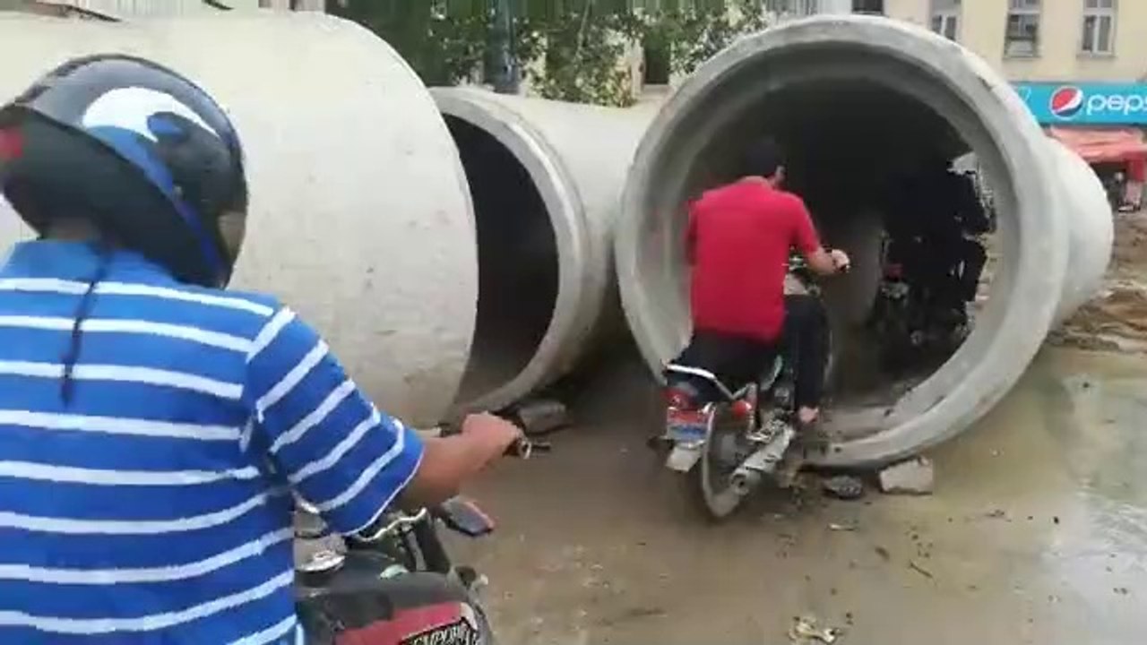 Partners completed underpass  in a single day at Karachi.
