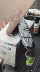 Airport Workers Roughly Handle Pro Athlete's Gear