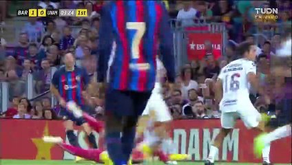 Barcelona 2-0 Pumas - Lewandowski, Pedri goals 07 08 2022