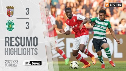 Highlights: SC Braga 3-3 Sporting (Liga 22/23 #1)