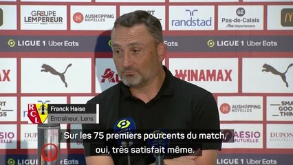 1ère j. - Haise : "Très satisfait de 75% du match, le reste, ça se joue dans la tête"