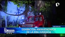 Era jurásica: el Parque de la Imaginación presenta exhibición de dinosaurios animatrónicos