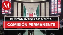Diputados acuerdan solicitar periodo extra para integrar a MC a la Comisión Permanente