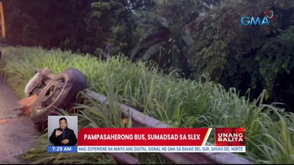 Pampasaherong bus, sumadsad sa SLEX | UB