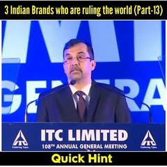 दुनिया के 3 सबसे लोकप्रिय भारतीय ब्रांड | Most Popular Indian Brands In The World (Part-2) | quick hint
