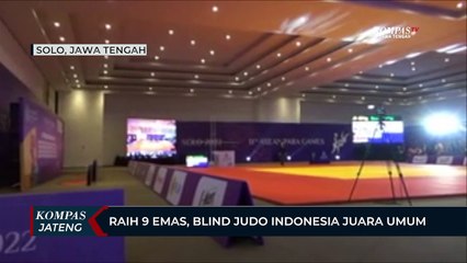 Raih 9 Medali Emas, Blind Judo Indonesia Juara Umum