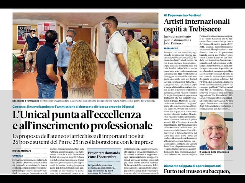 Rassegna stampa Calabria