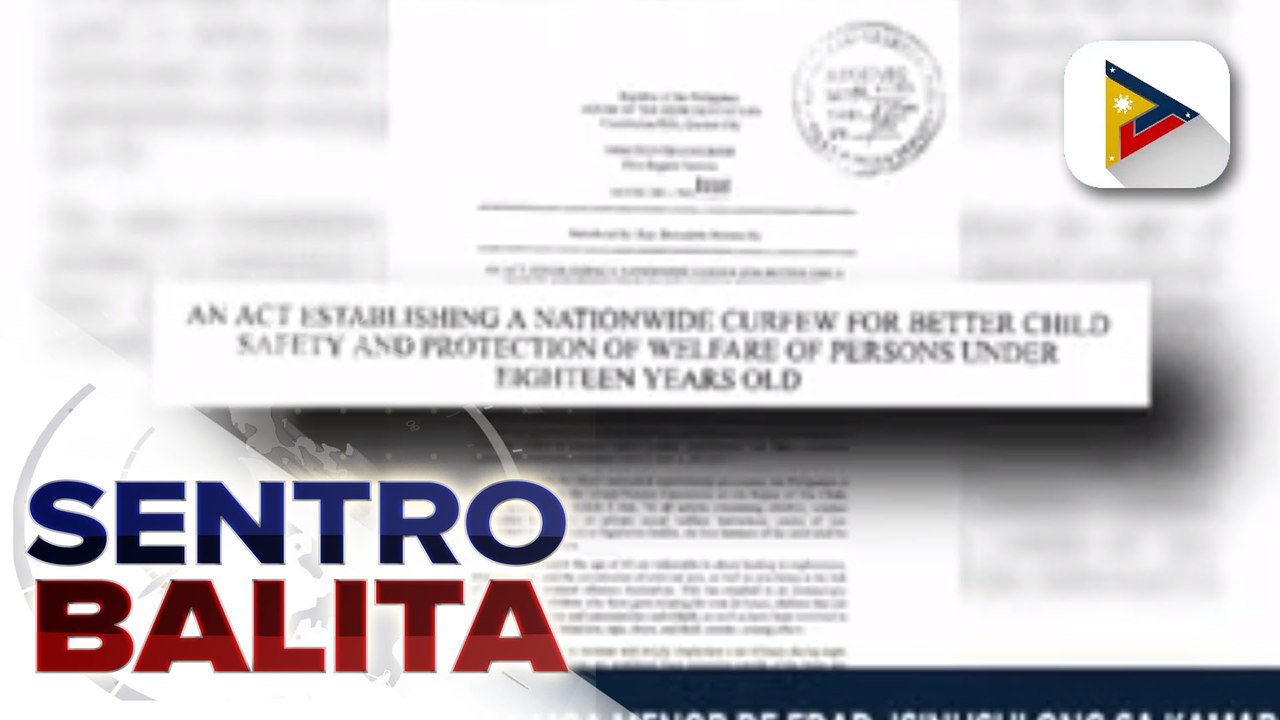 10:00 p.m.- 5:00 a.m. curfew sa mga menor de edad, isinusulong sa Kamara; Panukala, pinaburan ng ilang magulang