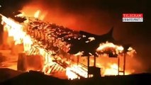 Incêndio destrói ponte de madeira mais antiga da China