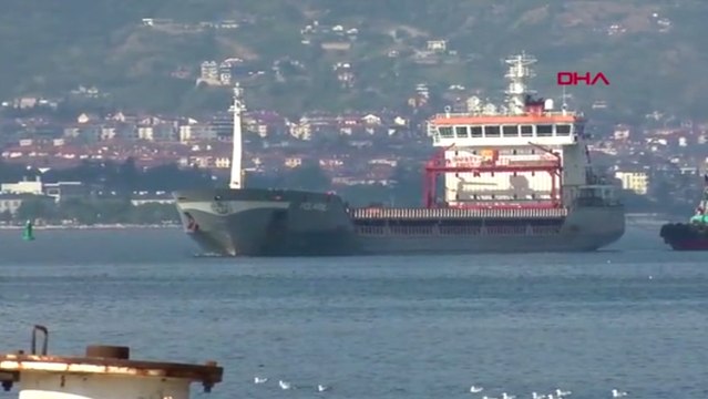 Ukrayna'dan kalkan Mısır yüklü gemi Derince Limanı'nda