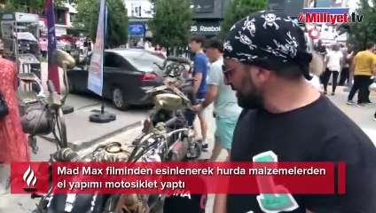 Mad Max'i izleyince yaptı, ABD'ye davet edildi! Artvin'de sıra dışı motosiklet