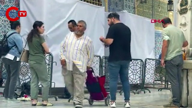 Son Dakika Eyüp Sultan Türbesi'ne saldırı