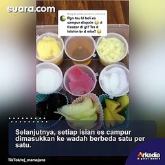 Viral! Wanita Ini Hangatkan Wadah Es Campur sebelum Disantap, Agar Tetap Higenis