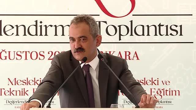 Milli Eğitim Bakanı Özer: (Kovid-19 sürecinde mesleki eğitim) Bu süreç mesleki eğitimin ne kadar kritik olduğunu bize öğretti