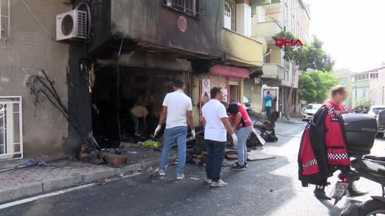 Son dakika haber! GAZİOSMANPAŞA'DA SOKAKTA SİLAH SESLERİ YANKILANDI; ATEŞE VERİLEN DÜKKAN ALEV ALEV YANDI- 2