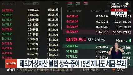 해외가상자산 불법 상속·증여 15년 지나도 세금 부과
