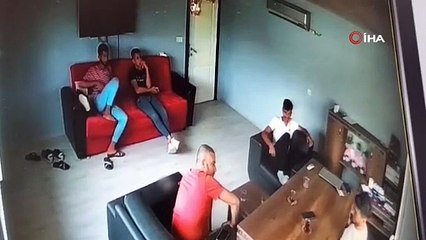 Patlama sesiyle herkes kaçtı iş yeri sahibi bakakaldı