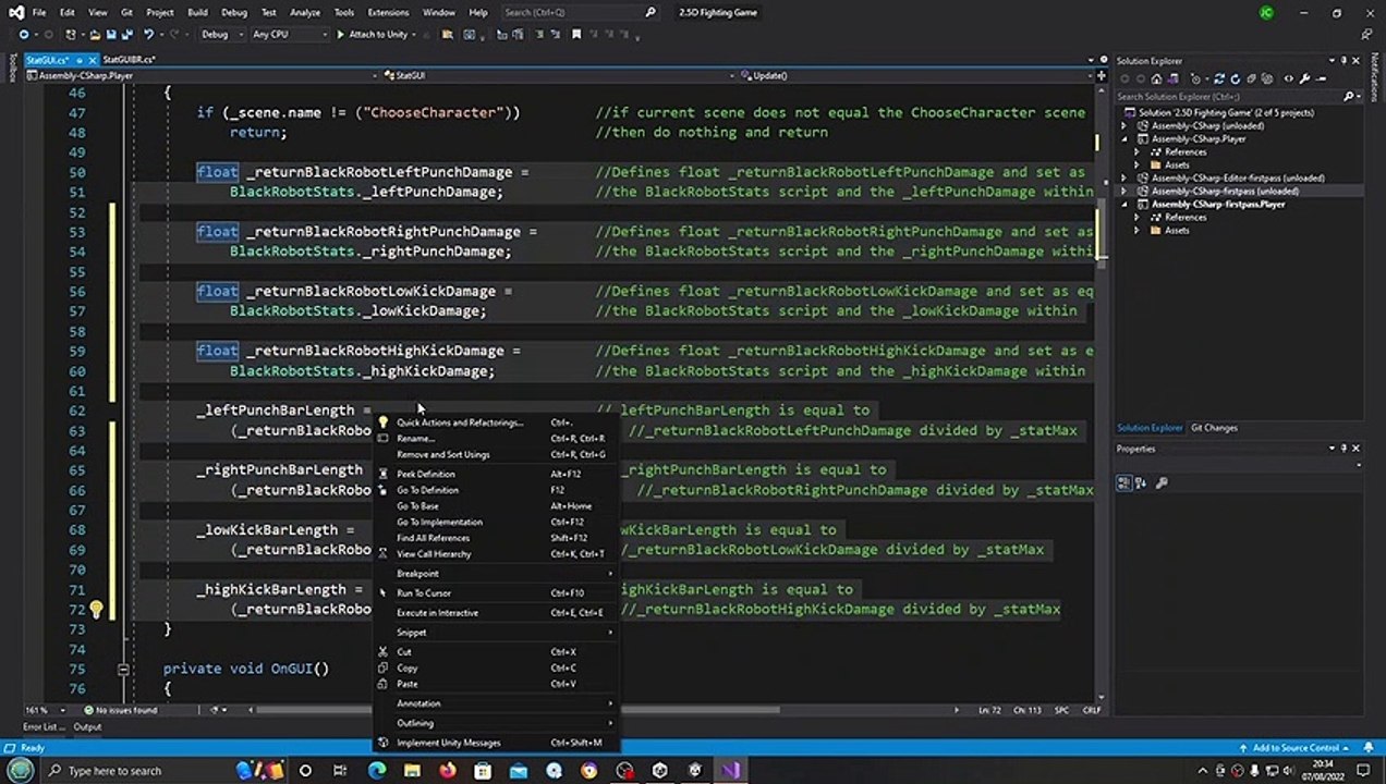 Unity3D Fighting Game Tutorial #225 Stat GUI
