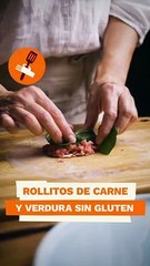 ROLLITOS de carne y verdura SIN GLUTEN en AIRFYER