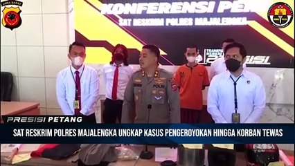 Sat Reskrim Polres Majalengka Ungkap Kelompok Bermotor Keroyok Korban Hingga Tewas