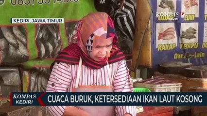 Cuaca Buruk, Ketersediaan Ikan Laut di Kota Kediri Langka
