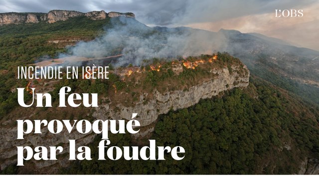 En Isère, les contreforts du massif de la Chartreuse toujours en proie à un feu de forêt