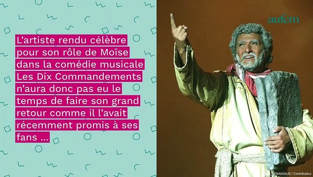 Mort de Daniel Lévi : la troupe des Dix Commandements organise une veillée émouvante