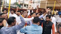 Celebration in Congress on winning the election of Burhanpur Corporation President