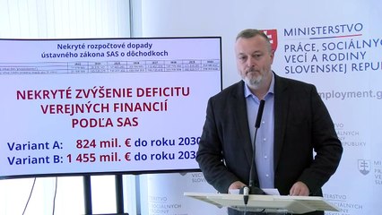 Brífing ministra práce Milana Krajniaka - reakcia na vyjadrenia SaS