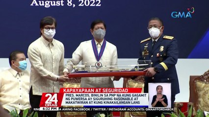 Pres. Marcos, binilin sa PNP na kung gagamit ng puwersa ay siguruhing rasonable at makatwiran at kung kinakailangan lang | 24 Oras