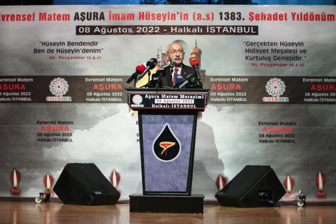 CHP Genel Başkanı Kılıçdaroğlu, "Evrensel Aşura Matem Merasimi"nde konuştu