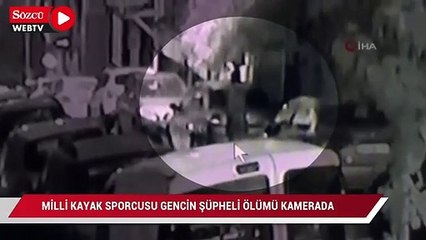 Milli Kayak sporcusu ve Türkiye Şampiyonu gencin şüpheli ölümü kamerada