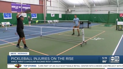 Pickleball injuries on the rise